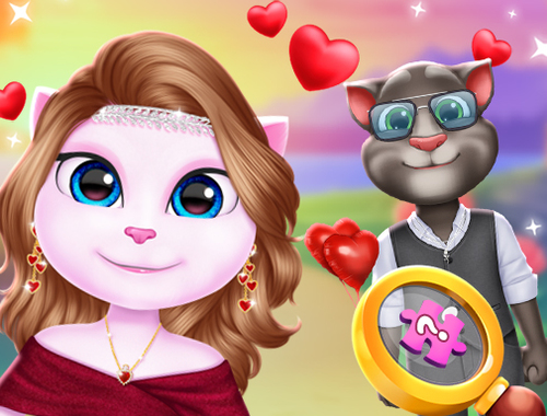 Spiel Kitty -Paar schöner Valentinstag  Online