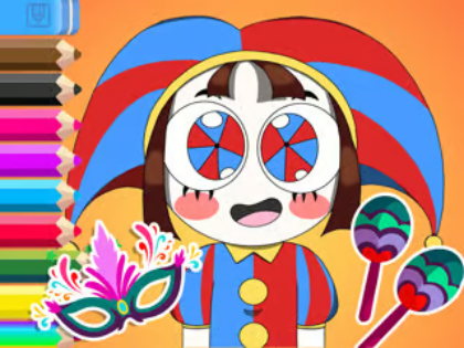 Spiel Malbuch: Karneval  Online