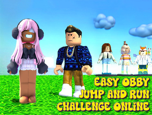 Spiel Einfache Obby Sprung and Run Challenge online  Online