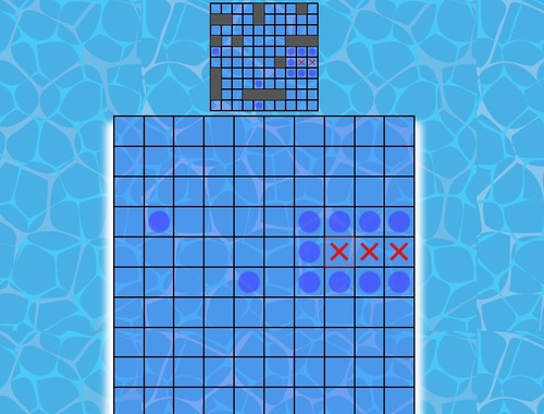 Spiel Schlachtschiff auf Zellen  Online