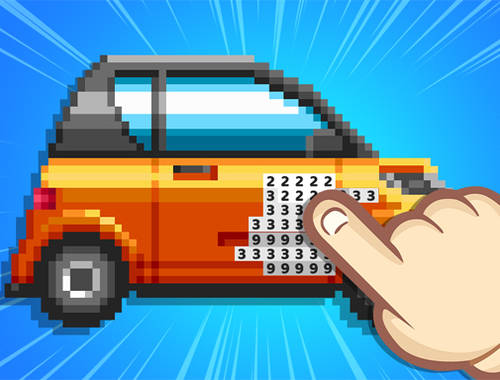 Spiel Pixel lustige Farbe nach Nummer  Online