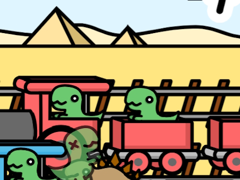 Spiel Eisenbahndino  Online