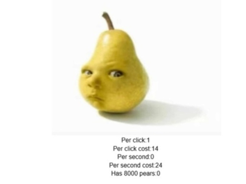 Spiel Baby Birne Clicker  Online