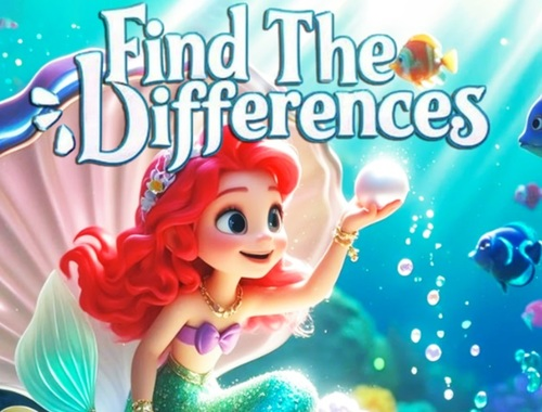Spiel Finden Sie die Unterschiede: Little Mermaid  Online