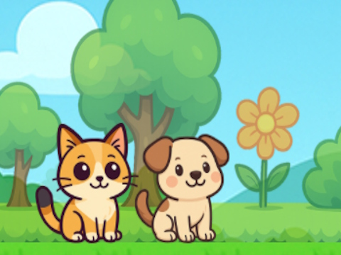 Spiel Hund und Katze süß  Online
