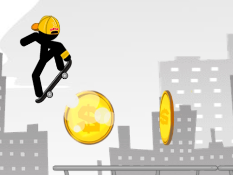 Spiel Stickman Skate City  Online