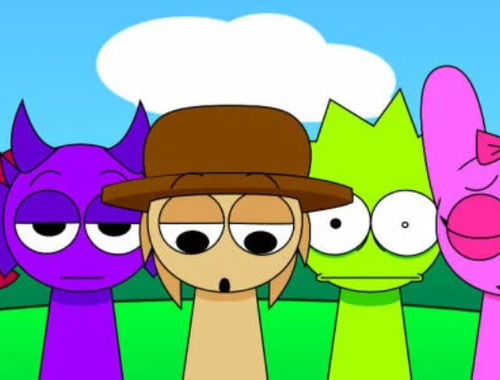 Spiel Sprunki Pyramixed - Fertige Animationen abgeschlossen  Online