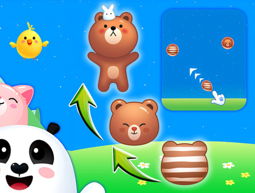 Spiel Animal Merge: Bubble Shooter  Online