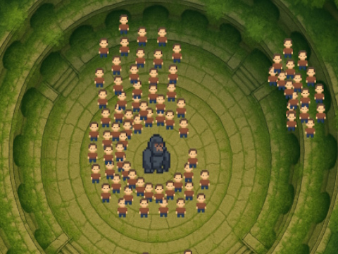 Spiel Menschen gegen Gorilla  Online