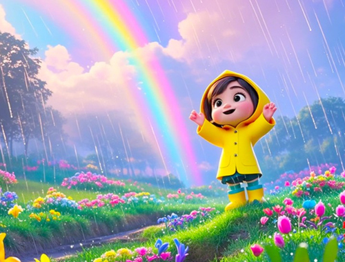Spiel Finden Sie die Unterschiede: Regenbogenbrücke  Online