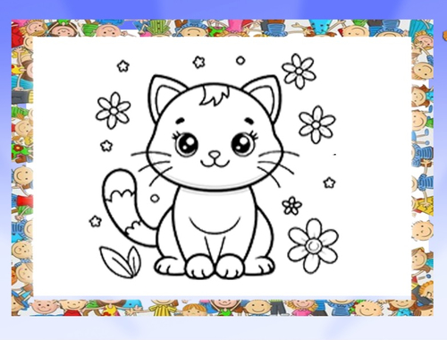 Spiel Schöne Katzen Malbuchbuch  Online