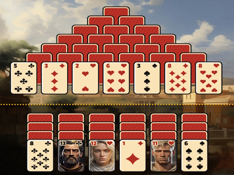 Spiel Pyramide Solitaire Ancient Rom  Online
