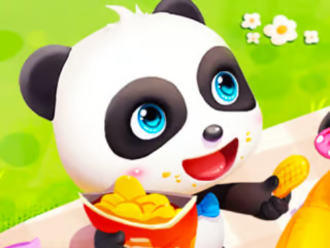 Spiel Puzzle: Baby Panda Spring Picknick  Online