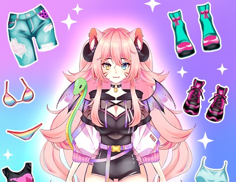 Spiel Anime Dress Up Moe  Online