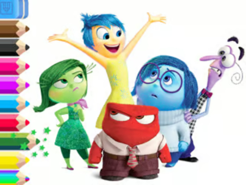 Spiel Malbuch: Inside Out  Online
