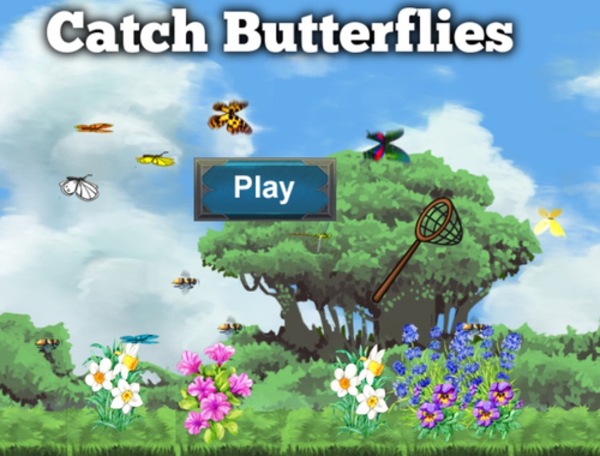 Spiel Schmetterlinge fangen  Online