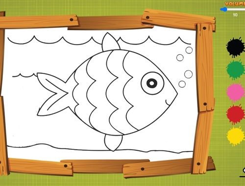 Spiel Kinder Farbspiel  Online