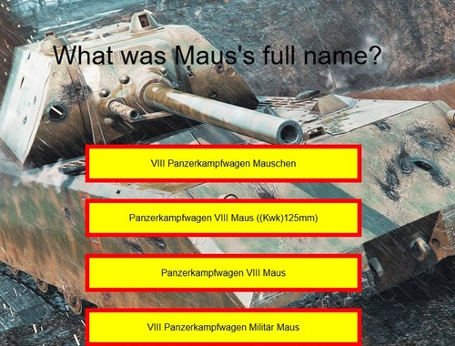 Spiel Panzerquiz: Maus  Online