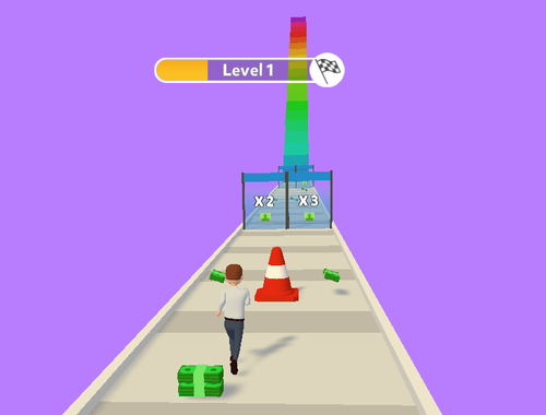 Spiel Geldstack Run 3D  Online