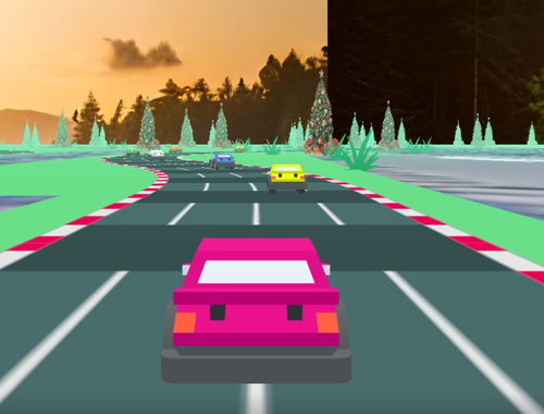 Spiel Hochgeschwindigkeitsjagd 3D  Online