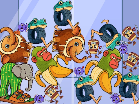 Spiel Italienischer Brainrot: Tiere verschmelzen Puzzle  Online