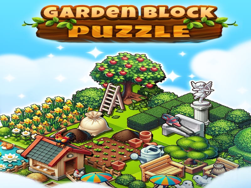 Spiel Gartenblock -Puzzle Online
