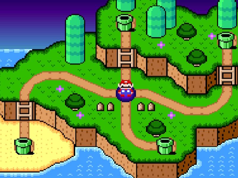Spiel Super Mario World Legend of the Four Keys Online