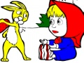 Spiel Masha und Hasenfarbe  Online