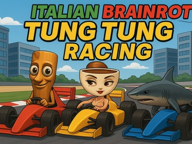 Spiel Italienische Brainrot Tung Tung Racing Online