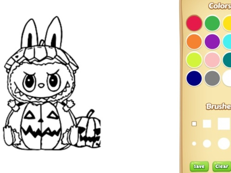 Spiel Halloween Labubu Färbung und Zeichnungsspiel Online
