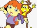 Spiel Dora der Explorer -Malvorlagen Spaß  Online