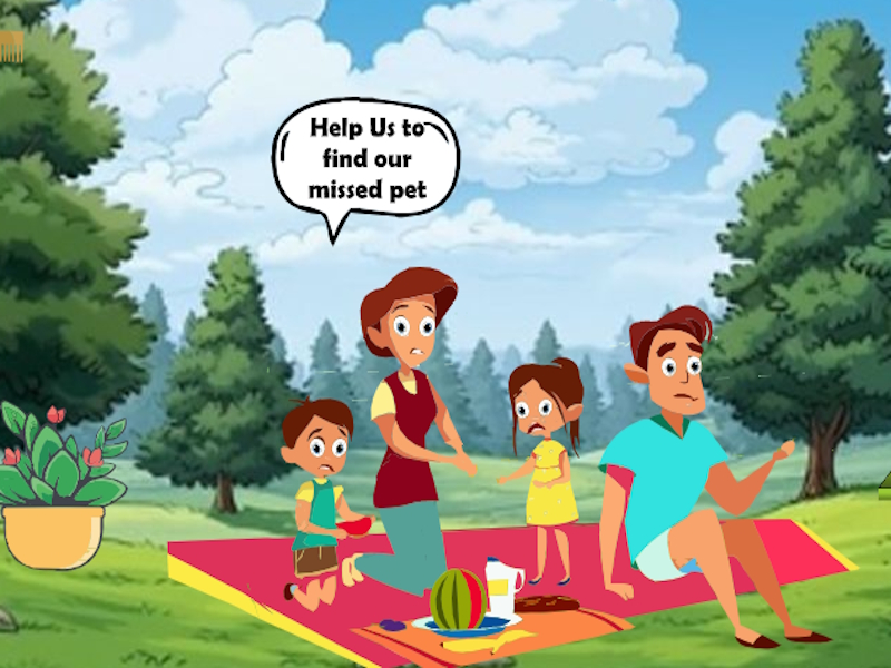 Spiel Touristenfamilie verpasste Haustier Online
