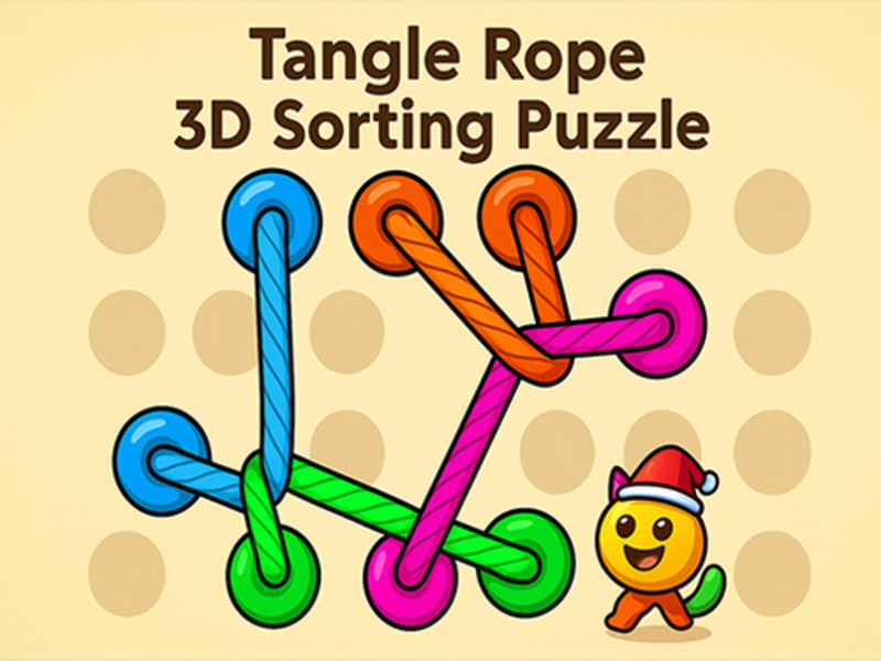 Spiel Haselgewirrseil 3D: Sortieren des Puzzles Online