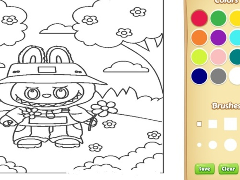 Spiel Labubu Malbuch für Kinder Online