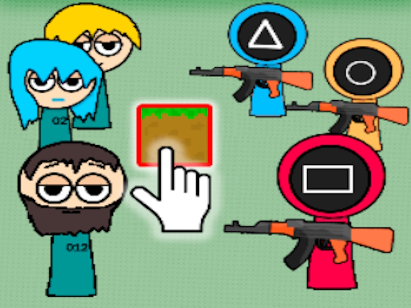 Spiel Sandbox Squid Game erzeugen eine Herausforderung Online