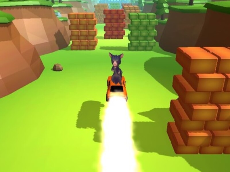 Spiel Ratomilton Flying Car Race Online