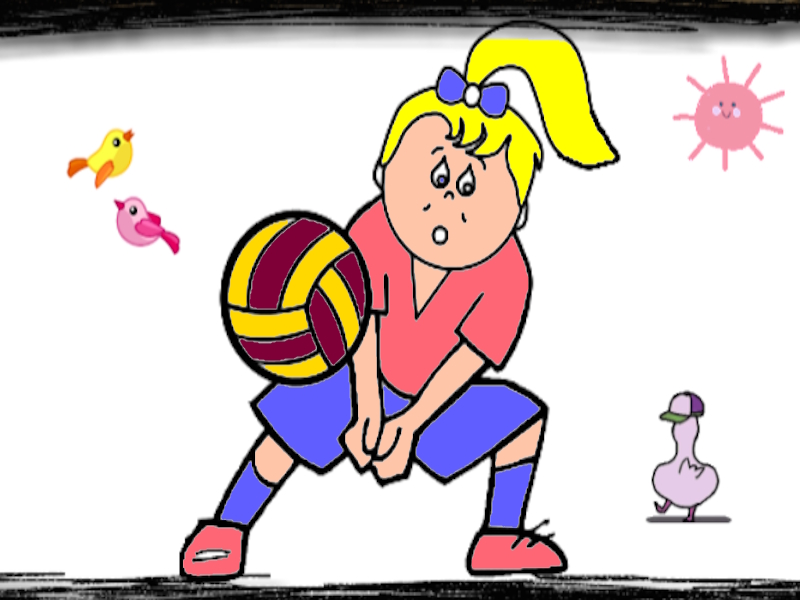 Spiel Volleyball Spaß färben Online