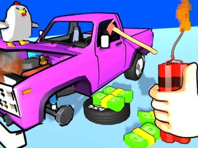 Spiel Zerschmettere das Auto in Stücke! Online