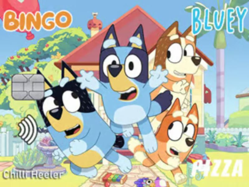 Spiel Puzzle: Bluey-Kreditkarte Online