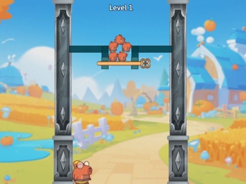 Spiel Speichern Sie Baby Capybaras Ziehen Sie die Stecknadel Online
