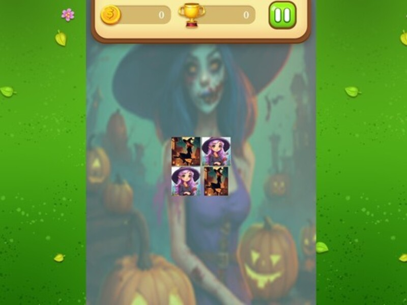 Spiel Halloween Witch Memory Match Online
