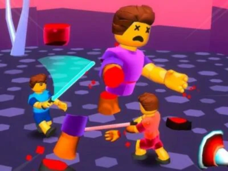 Spiel Heldenblöcke Arena! Ragdoll Schwertkampf Online