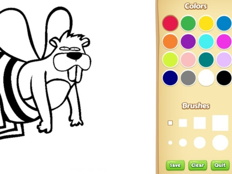 Spiel Lustiges Tier Malbuch für Kinder Online
