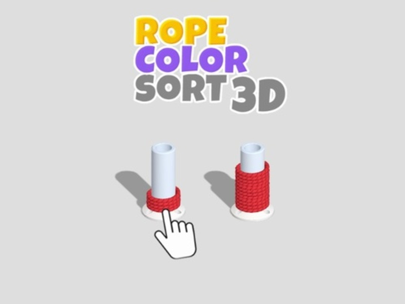 Spiel Seilfarbe sortieren 3D Online