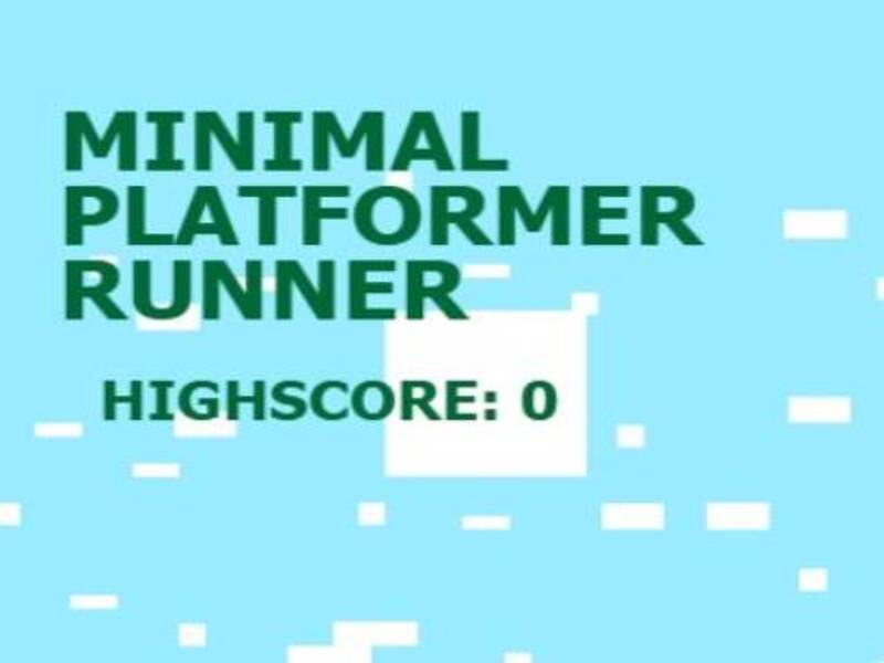 Spiel Minimaler Plattformer Runner Online