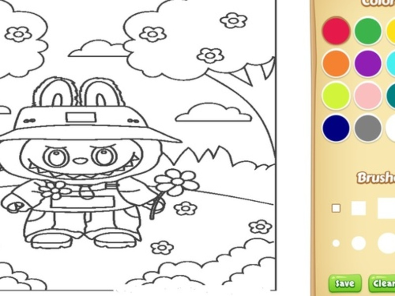 Spiel Süßes Labubu Malbuch für Kinder Online