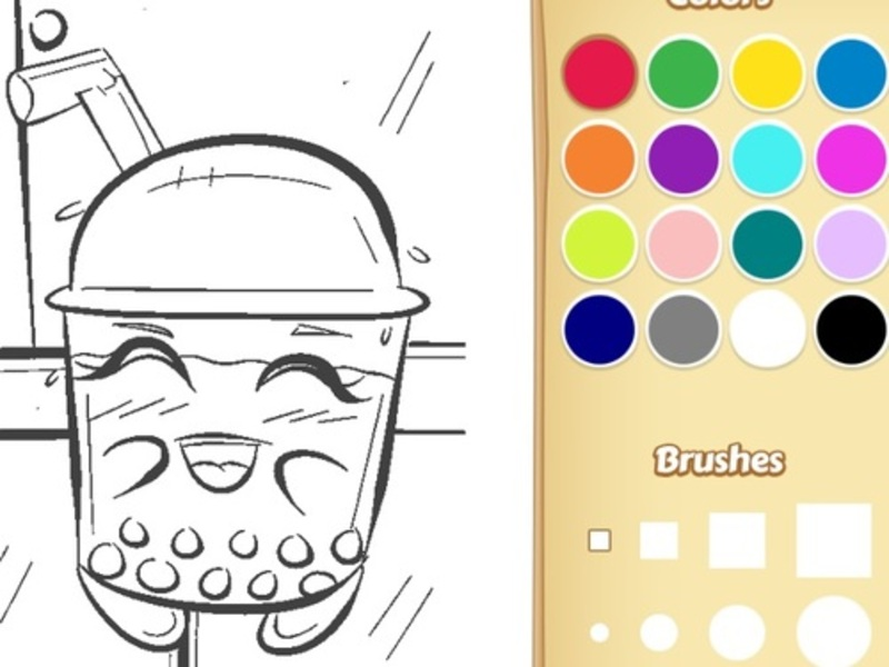 Spiel Boba Tee Malbuch für Kinder Online
