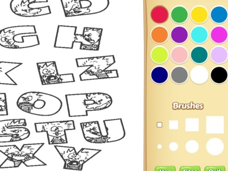 Spiel Alphabet Tier Malbuch für Kinder Online