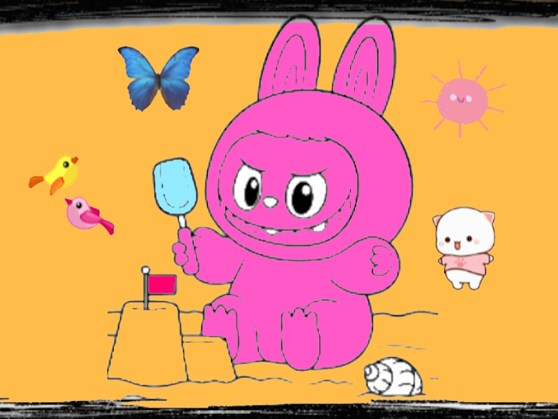 Spiel Labubu-Färbung Abenteuer Online
