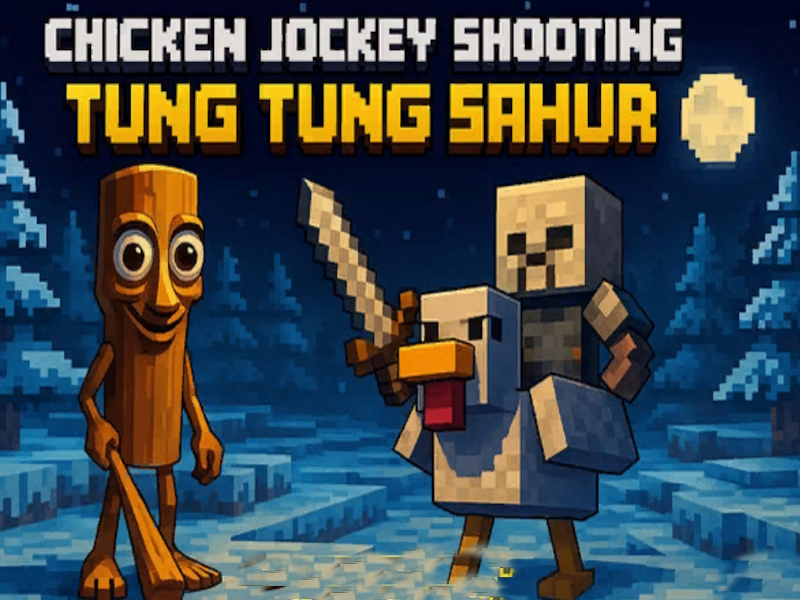 Spiel Hühnerjockey schießen Tung Tung Sahur Online